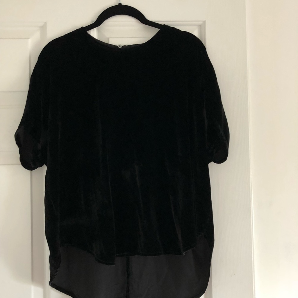 Madewell velvet blouse